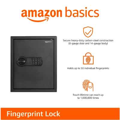 Amazon Basics Digital safe with electronic keypad locker for Home , 43L