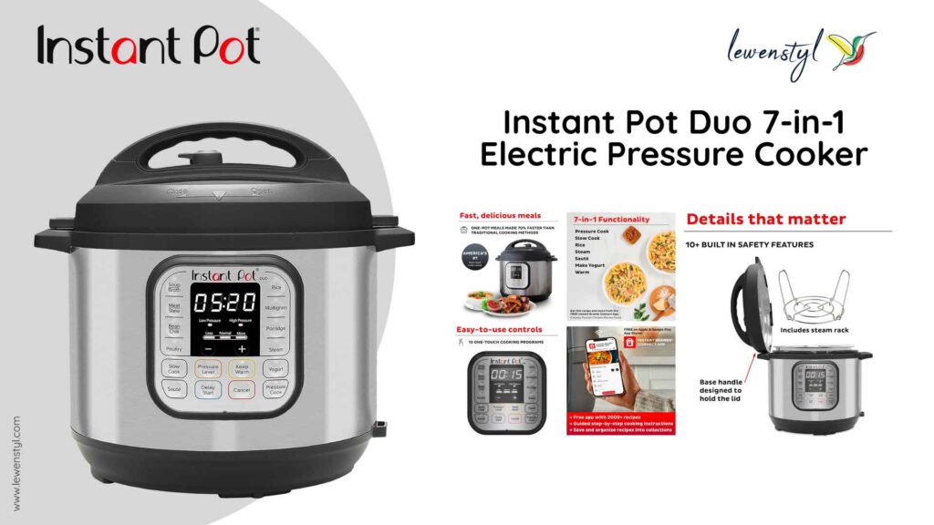 Instant Pot Duo 7-in-1 Electric Pressure Cooker