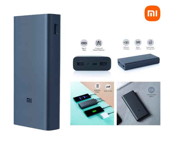 MI Power Bank 3i 20000mAh Lithium Polymer 18W Fast Power Delivery Charging | Input- Type C | Micro USB| Triple Output